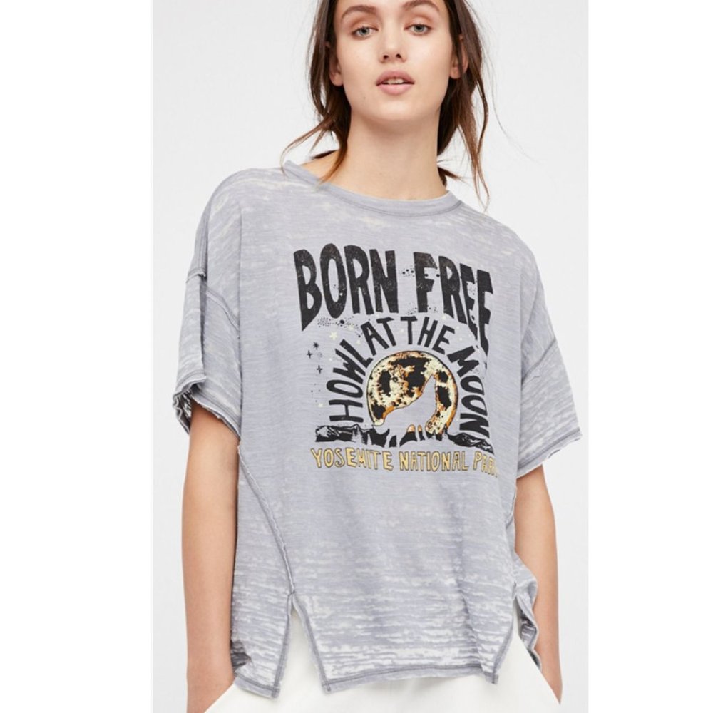 FP Born Free Howl At The Moon Yosemite National Park Graphic Tee